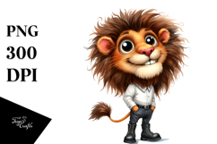 Expressive Lion Boots | Sublimation | Clipart Product Image 1
