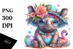 Baby Rhino PNG Product Image 1