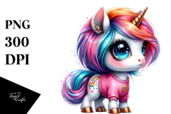 Baby Unicorn Transparent PNG Product Image 1