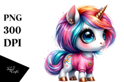 Baby Unicorn Transparent PNG Product Image 1
