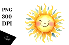 Very Simple Smiling Sun PNG Product Image 1