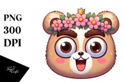 Goofy Cartoon Bear PNG Product Image 1