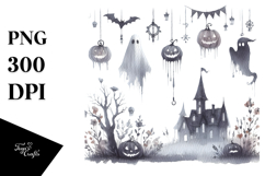 Text Hang On Halloween PNG Product Image 1