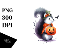 Simple Squirrel Halloween PNG Product Image 1