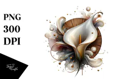 Glossy Calla Lily in , PNG Product Image 1