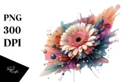 Shiny Gerbera Clipart Product Image 1