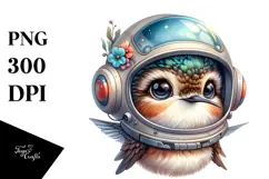 Energetic Hummingbird with Singer Look PNG Product Image 1