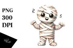 Funny Mummy Watercolor Image, Transparent PNG Product Image 1