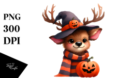 Cute Baby Elk Dressed for Halloween, High-Res PNG Product Image 1