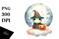 Cute Frog Halloween Image PNG Product Image 1