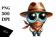 Watercolor Big Eyes Goofy Smile | Sublimation | Clipart Product Image 1