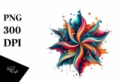 Colorful Star Abstract | Sublimation | Clipart Product Image 3
