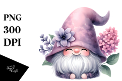Cute Gnome Lilac PNG Product Image 1