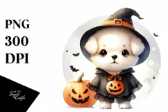 Cute Halloween Puppy PNG Product Image 3
