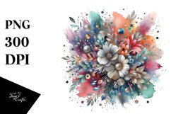 Colorful Watercolor Splash | Sublimation | Clipart Product Image 3