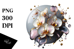 Abstract Glossy Orchid in Material Product Image 1