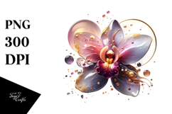 Abstract Orchid, PNG Image Product Image 1