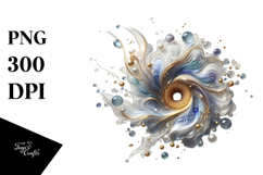 Abstract Golden Iris PNG Product Image 1