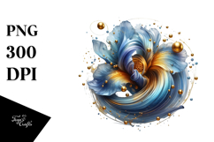 Abstract Golden Iris PNG Product Image 1