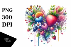 Paintbrush Style Heart PNG Product Image 1