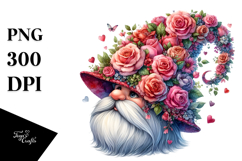 Detailed Valentines Gnome PNG Product Image 1