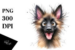 Adorable Baby Malinois, Lovely PNG Product Image 1