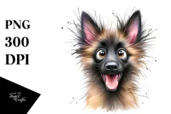 Adorable Baby Malinois, Lovely PNG Product Image 1
