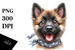 Adorable Baby Malinois, Lovely PNG Product Image 1