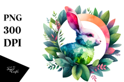 Vibrant Abstract Bunny PNG Product Image 1