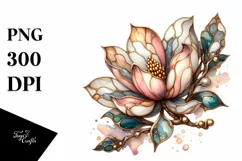 Wooden Stained Magnolia | Sublimation | Clipart Product Image 1
