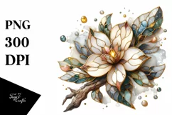 Wooden Stained Magnolia | Sublimation | Clipart Product Image 3