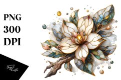 Wooden Stained Magnolia | Sublimation | Clipart Product Image 1