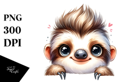 Baby Sloth PNG Product Image 1
