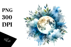 Vibrant Abstract Moon, Transparent PNG Product Image 1