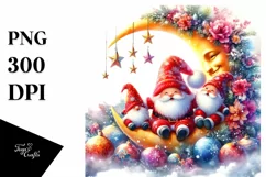 Cute Santa with Gnomes, High-Res PNG Product Image 3