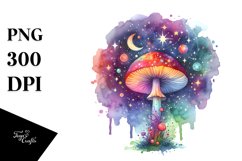 Colorfull Magical Astral Mushroom Splash | Sublimation Product Image 1