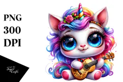 Cute Baby Unicorn PNG Product Image 1