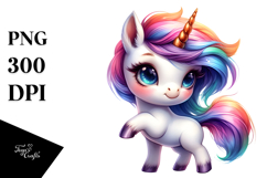 Cute Baby Unicorn PNG Product Image 1