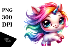 Cute Baby Unicorn PNG Product Image 1