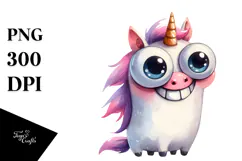 Funny Expressive Unicorn, Transparent PNG Product Image 1