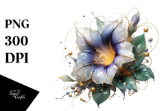 Glossy Morning Glory PNG Product Image 1