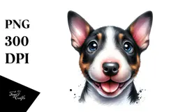 Happy Baby Bull Terrier PNG Product Image 1