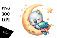 Whimsical Baby Parrot PNG Product Image 1