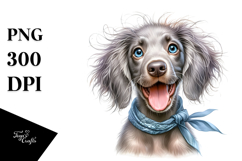 Cute Baby Weimaraner, Transparent PNG Product Image 1