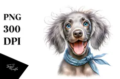 Cute Baby Weimaraner, Transparent PNG Product Image 1