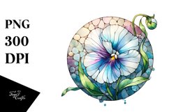 Stained Sweet Pea | Sublimation | Clipart Product Image 1