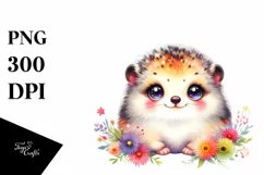 Colorful Watercolor Baby Lemming Product Image 1