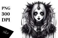 Gothic Girl, High-Res PNG Product Image 1