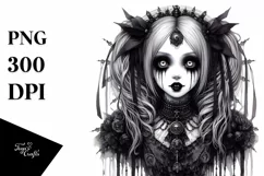 Gothic Girl, High-Res PNG Product Image 1