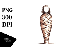 Simple Watercolor Mummy PNG Product Image 1